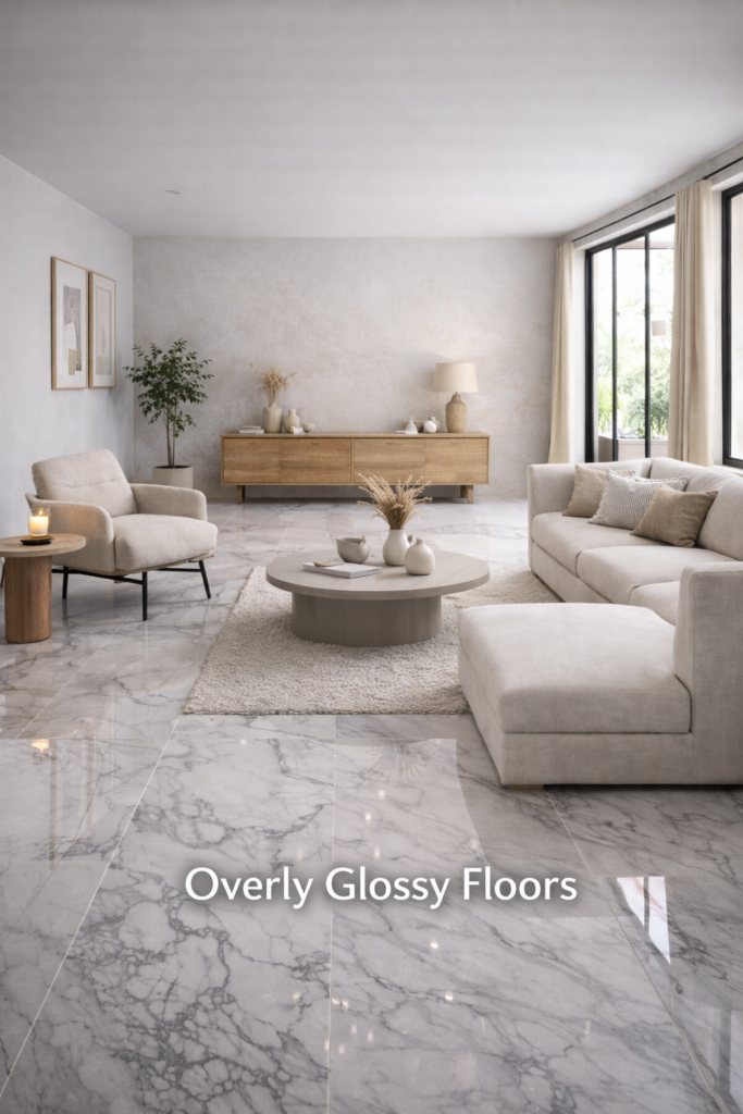Glossy Floors, Overly Glossy Floors
