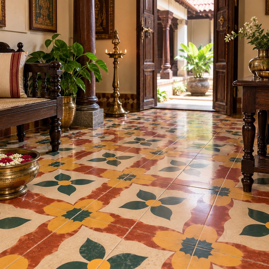 Athangudi Tiles for Heritage and Character-Based Interior