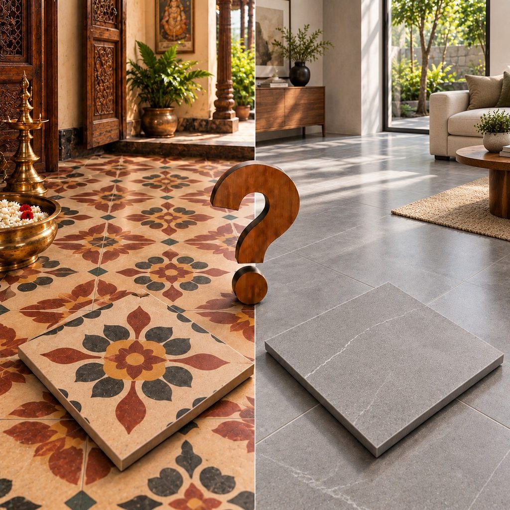 Athangudi Tiles or Vitrified Matt Finish Tiles—How to Decide?