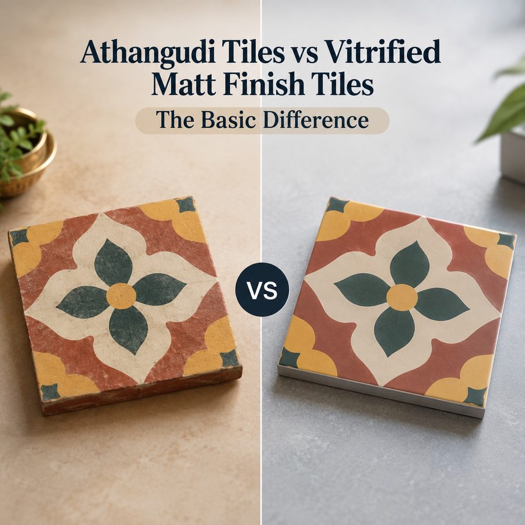 Athangudi Tiles vs Vitrified Matt Finish